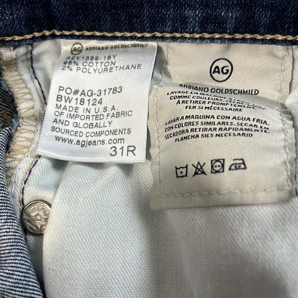 AG Adriano Goldschmied The Legging Ankle Jeans Size 31 - Picture 9 of 12